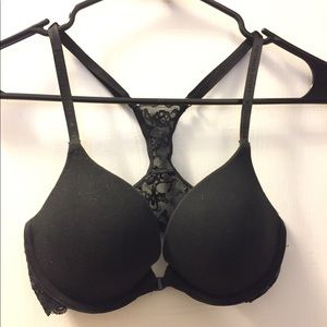 Body by Victoria Front Clasp Racerback Lace Bra